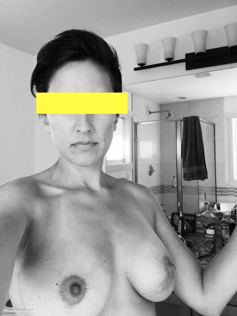 Tit Flash: My Medium Tits (Selfie) - The Fixer from United States